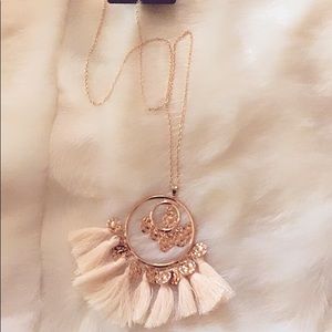 Hand made fringe necklace